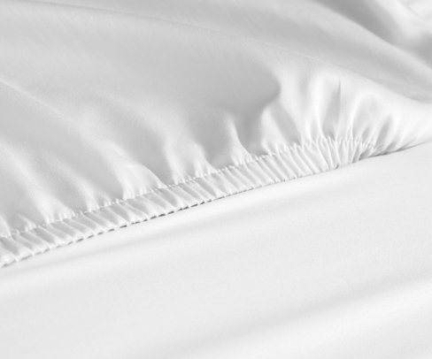 Drap-housse pour lits standards - DH-2141 - 80x200 Polycoton Blanc
