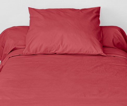 Housses de couette unies - HC-111FR - 140x200 fraise
