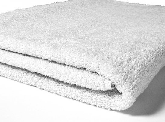 70 x 140 cm Intemporel Coton Peign/é Blanc Bailet Drap de Douche