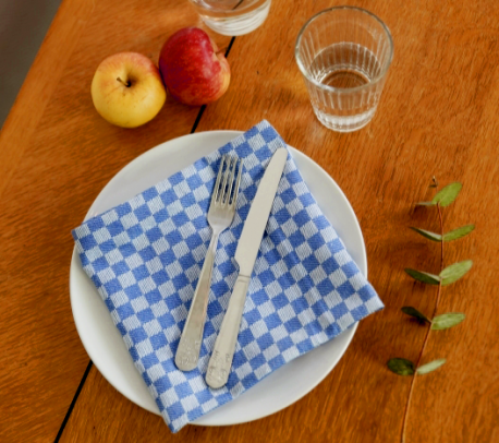 Serviette collection Damier - SED-0101 - Bleu