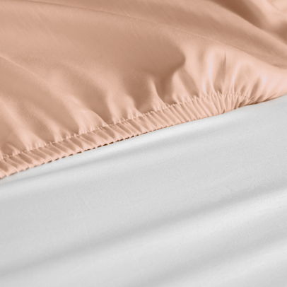 Draps pour lit bébé - DH-2005 - 60x120 Drap-housse Polycoton Saumon