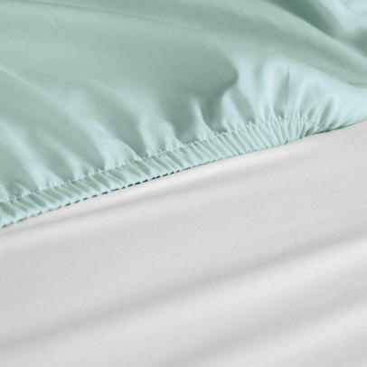 Draps pour lit bébé - DH-2026 - 60x140 Drap-housse Polycoton Vert
