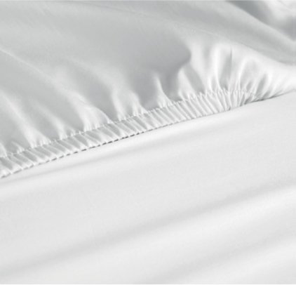 Draps pour lit bébé - DHJ-2101 - 60x120 Drap-housse Jersey Blanc