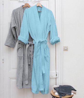 Peignoir bleu
