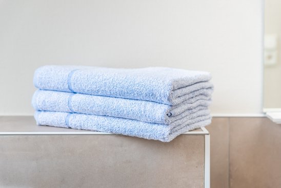 Drap de bain bleu