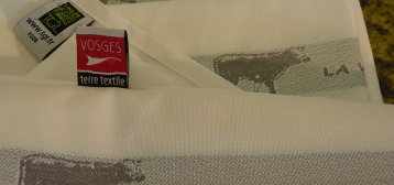 inscription tissée jacquard