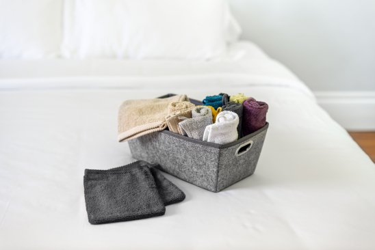 Gant de toilette qualité anthracite