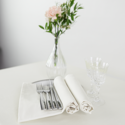 MEGA DESTOCKAGE - MGD-NABL1 - NAPPE SATINEE BLANCHE 100X100