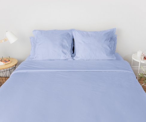 Housse de couette collection Gisèle - HC-2202 - 200x200 Bouteille Bleu