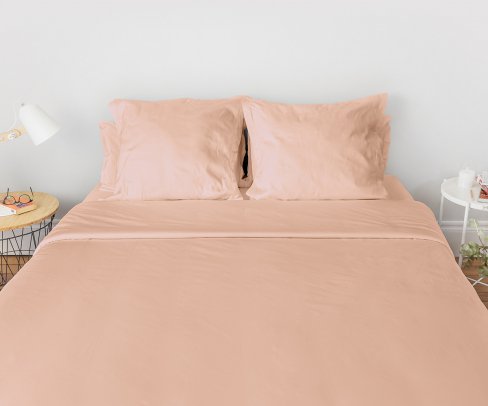 Housse de couette collection Gisèle - HC-2205 - 200x200 Bouteille Saumon